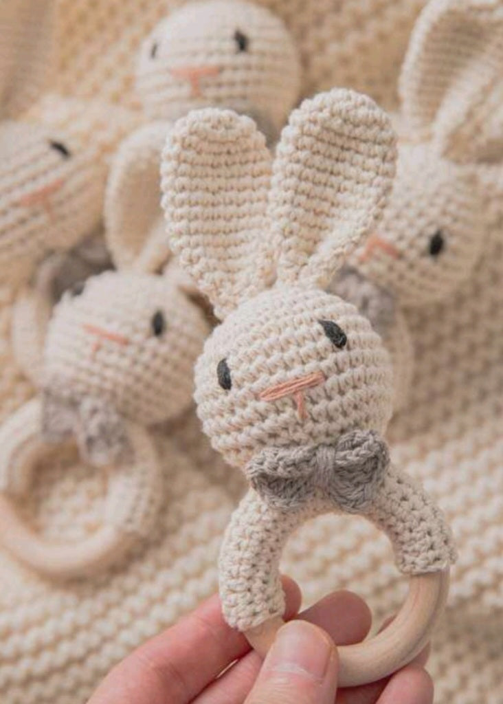 Crochet Handmade Bunny Rattle Toy