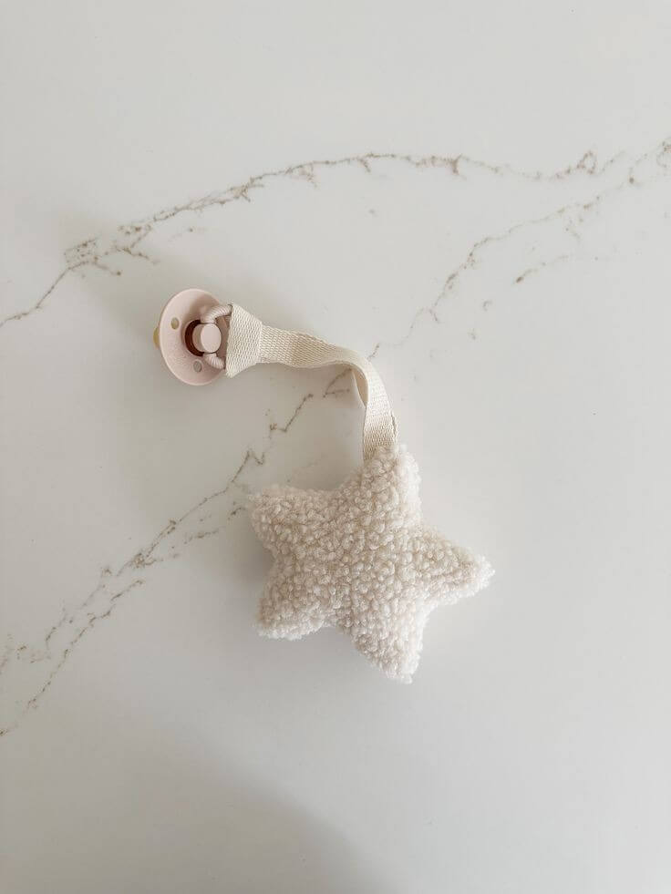 Star Plush Teddy Pacificer Tag