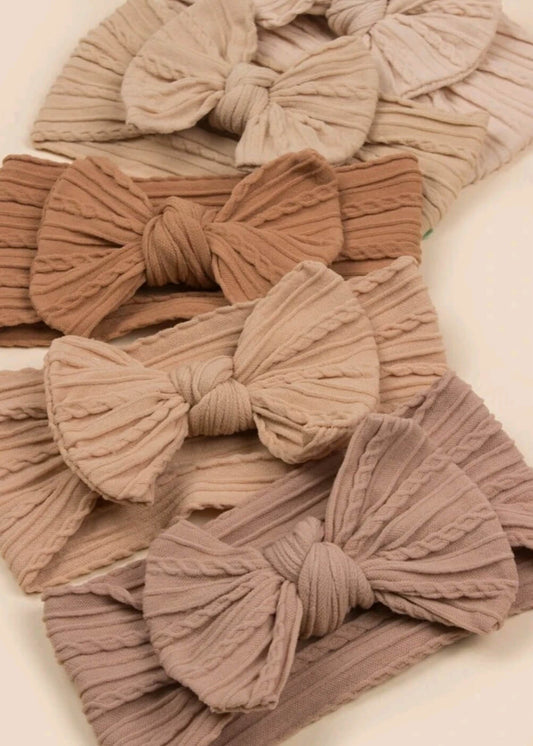 5 Pieces Netural Color Soft Headband