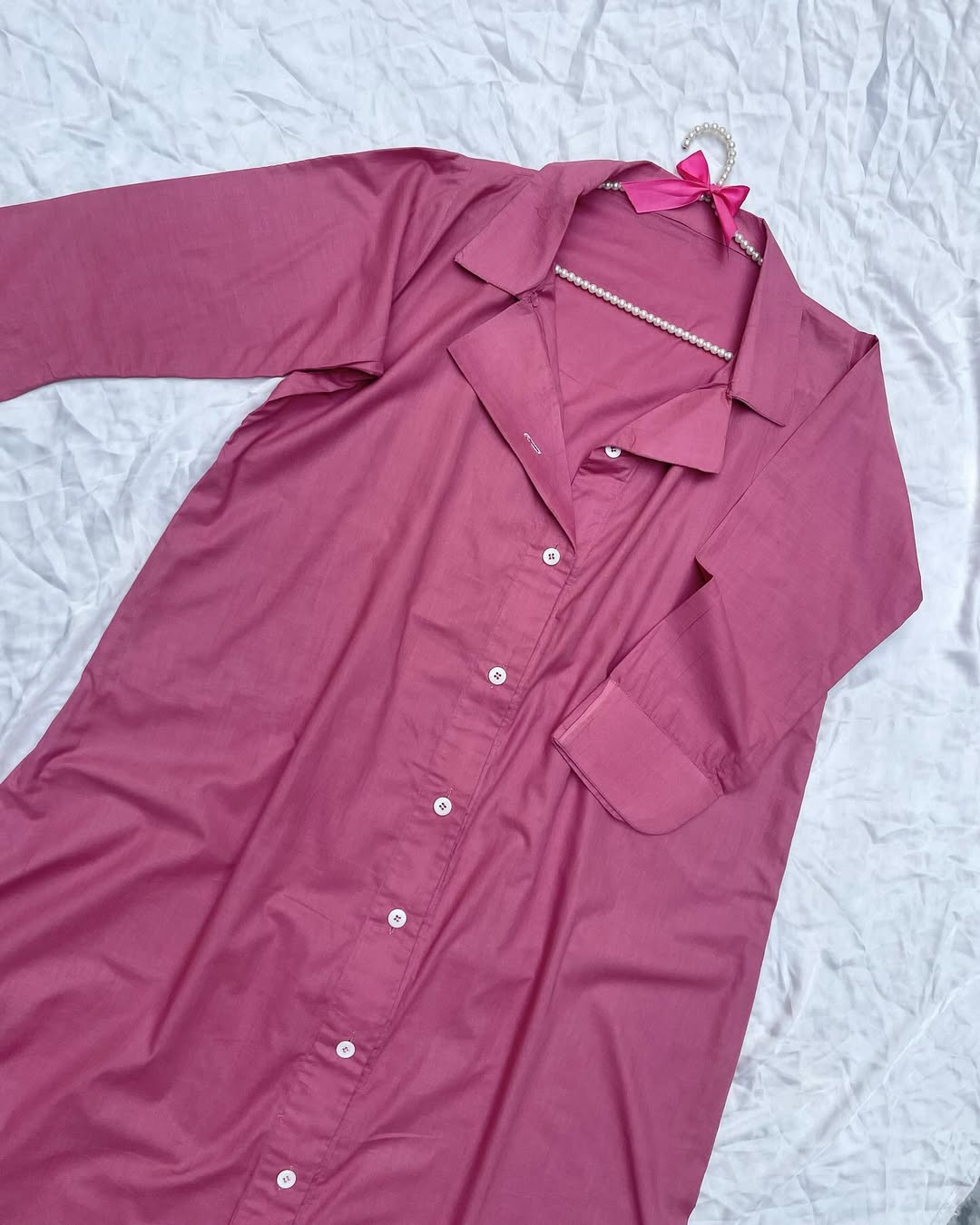 Full length buttoned tunic - Image 3